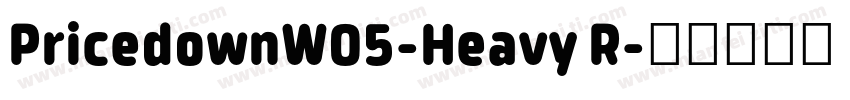 PricedownW05-Heavy R字体转换